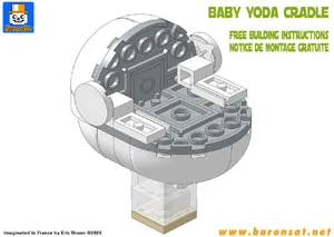 Free lego moc instructions Grogu Pod